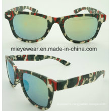 New Fashion Plastic Camouflage Temple Kids Sunglasses (5003)
